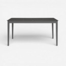 Mesa de Comedor Exterior Eubea 160 × 90 Cm – Aluminio Carbon Light Terraza Collection®  TERRAZZA COLLECTION