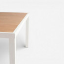 Mesa de Comedor Exterior Art 136 × 136 Cm – Aluminio Cloud White Terraza Collection®  TERRAZZA COLLECTION