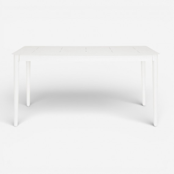Mesa de Comedor Exterior Eubea 160 × 90 Cm – Aluminio Cloud White Terraza Collection®  TERRAZZA COLLECTION