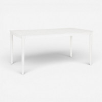 Mesa de Comedor Exterior Eubea 160 × 90 Cm – Aluminio Cloud White Terraza Collection®  TERRAZZA COLLECTION