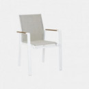 Silla de Comedor Exterior Art – Aluminio Cloud White Terraza Collection®  TERRAZZA COLLECTION