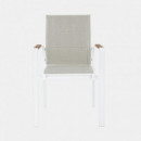 Silla de Comedor Exterior Art – Aluminio Cloud White Terraza Collection®  TERRAZZA COLLECTION
