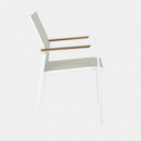 Silla de Comedor Exterior Art – Aluminio Cloud White Terraza Collection®  TERRAZZA COLLECTION