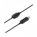 TRUST Auricular de Casco con Microfono para Pc HS-200 con Cable USB 1.8MTRS Negro