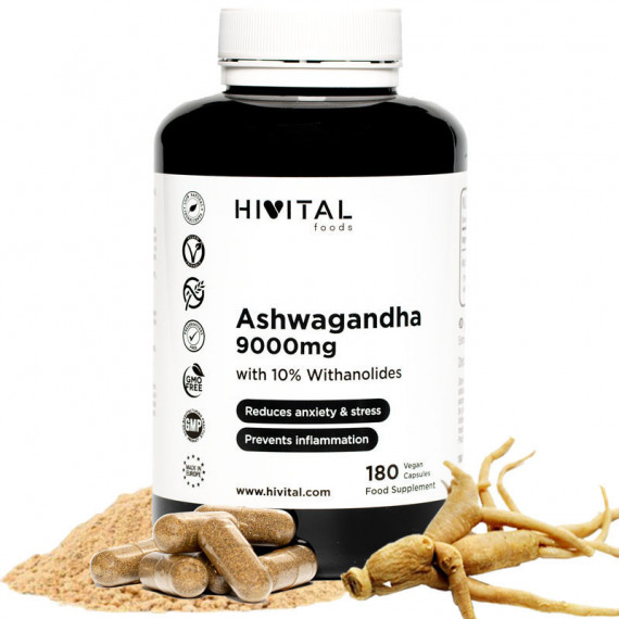 Hv-ashwagandha 9000 Mg | 180 Cápsulas Veganas  HIVITAL
