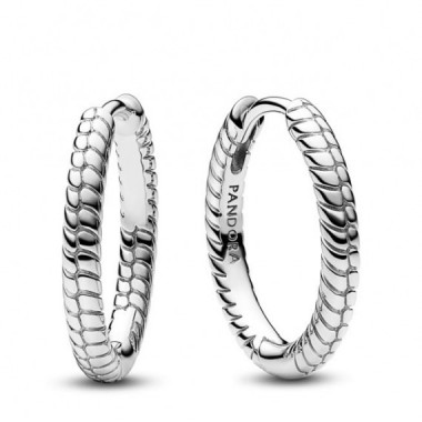 PANDORA Pendientes de Aro PANDORA Moments para Charm en Plata de Ley Peque&ntilde;os 292728C00