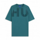 HUGO BLUE Camiseta Turquesa 50552485-449