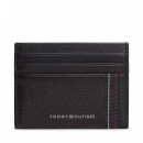 Tarjetero de Piel con Logo  TOMMY HILFIGER