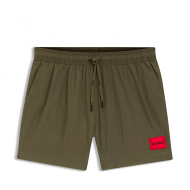 Ba&ntilde;ador tipo shorts de secado r&aacute;pido con etiqueta con logo