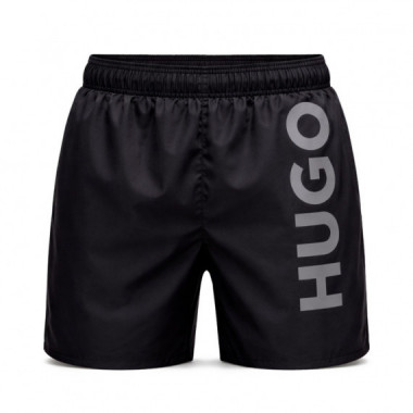 Ba&ntilde;ador tipo shorts con logo estampado vertical