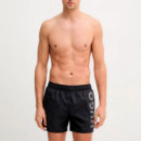 Bañador tipo shorts con logo estampado vertical