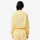 Camisa Oversized con Motivos de Jacquard  LACOSTE