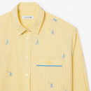 Camisa Oversized con Motivos de Jacquard  LACOSTE