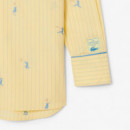 Camisa Oversized con Motivos de Jacquard  LACOSTE