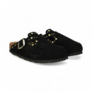 Zueco Hebilla+tachas ante Negro  BIRKENSTOCK