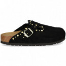 Zueco Hebilla+tachas ante Negro  BIRKENSTOCK