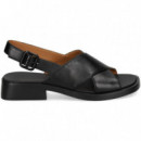 Sandalia Cruzada Piel Negro  CAMPER