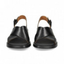 Sandalia Cruzada Piel Negro  CAMPER
