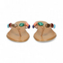 Esclava Pedreria Piel Cuero  PRETTY BALLERINAS