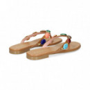 Esclava Pedreria Piel Cuero  PRETTY BALLERINAS