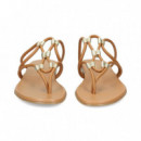 Piezas Oro Esclava Piel Cuero  PRETTY BALLERINAS