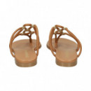 Piezas Oro Esclava Piel Cuero  PRETTY BALLERINAS