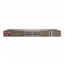Switch IP-COM 16XRJ45 4XSFP Ethernet 10/100 Poe Negro (S3300-18-PWR-M)