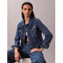 Cropped 90S Denim Jacket Indigo Indigo P  CALVIN KLEIN
