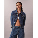 Cropped 90S Denim Jacket Indigo Indigo P  CALVIN KLEIN