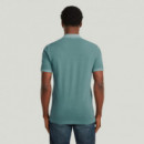 G-STAR RAW DENIM Polos Polo G-star Dunda Overdyed Mineral Blue