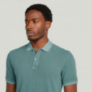 G-STAR RAW DENIM Polos Polo G-star Dunda Overdyed Mineral Blue