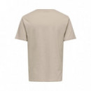Camisetas Hombre Camiseta ONLY&SONS Embroidery Silver Lining