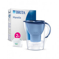 BRITA Jarra de Agua Filtrante 2.4L Marella con 2 Filtros Maxtra Pro Azul
