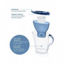 BRITA Jarra de Agua Filtrante 2.4L Marella con 2 Filtros Maxtra Pro Azul