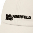 Gorra con Logotipo y Efecto Desgastado  KARL LAGERFELD JEANS