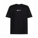 Camiseta con Logotipo con Efecto Marco de Corte Regular  KARL LAGERFELD JEANS