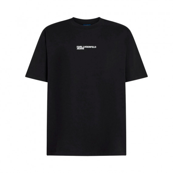 Camiseta con Logotipo con Efecto Marco de Corte Regular  KARL LAGERFELD JEANS
