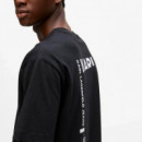 Camiseta con Logotipo con Efecto Marco de Corte Regular  KARL LAGERFELD JEANS