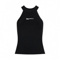 Camiseta de Tirantes de Punto con Espalda Olímpica  KARL LAGERFELD JEANS