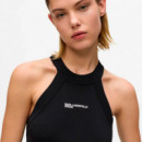 Camiseta de Tirantes de Punto con Espalda Olímpica  KARL LAGERFELD JEANS