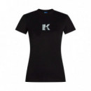 Camiseta Ajustada con Logotipo K  KARL LAGERFELD JEANS