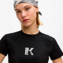 Camiseta Ajustada con Logotipo K  KARL LAGERFELD JEANS