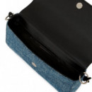 Bolso con Asa Superior de Cadena y de Tejido Vaquero  KARL LAGERFELD JEANS