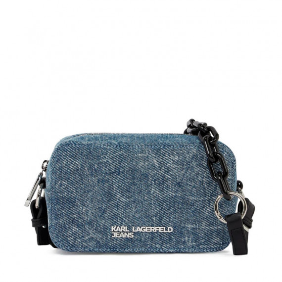 Bolso Cámara de Cadena y Tejido Vaquero  KARL LAGERFELD JEANS