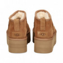 Botin Corto Plataforma ante Cuero  UGG