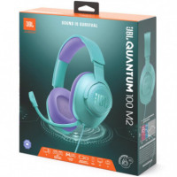 JBL Quantum 100 M2 Auricular Gaming Cyan