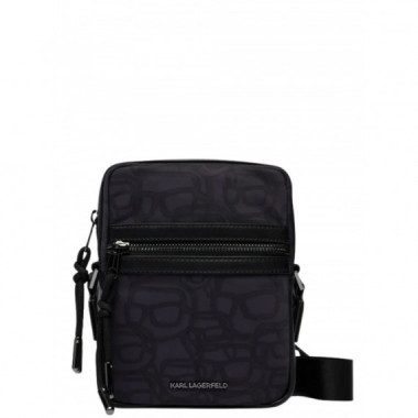 KARL LAGERFELD - K/ikon Aop Ns Crossbody - 999 - B1M30214/999