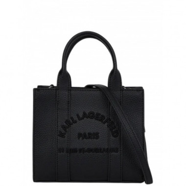 KARL LAGERFELD - k/rsg mn square tote peb emb - 999 - B1W30042/999