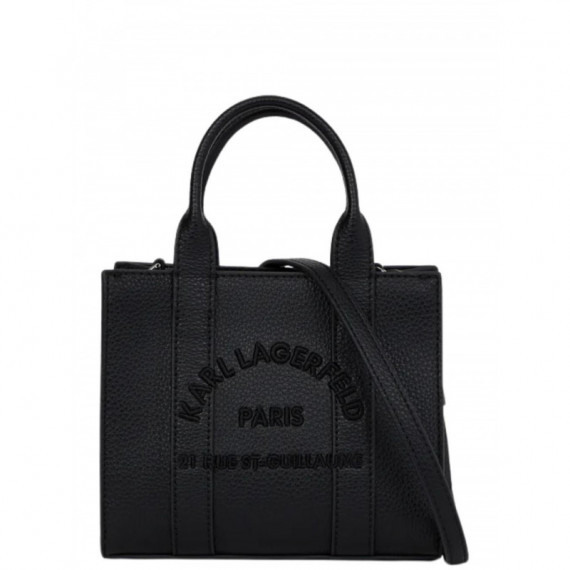 KARL LAGERFELD - K/rsg Mn Square Tote Peb Emb - 999 - B1W30042/999