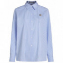 KARL LAGERFELD - Ikon Stripe Blouse - 1RR - B2W11034/1RR